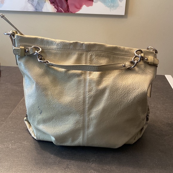 Coach Ivory Patent Shoulder Bag - Picture 2 of 11